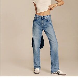 Reformation Val mid-ride jeans in Colorado wash
